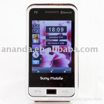 TV Mobile phone with dual sim cards working together N280